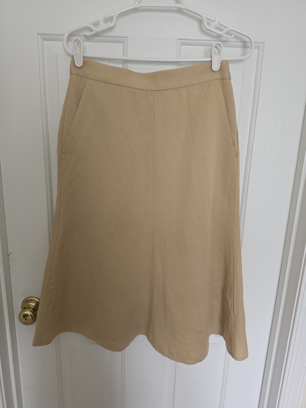 COS Classic Tan Khaki Wrap-Front Women's Skirt